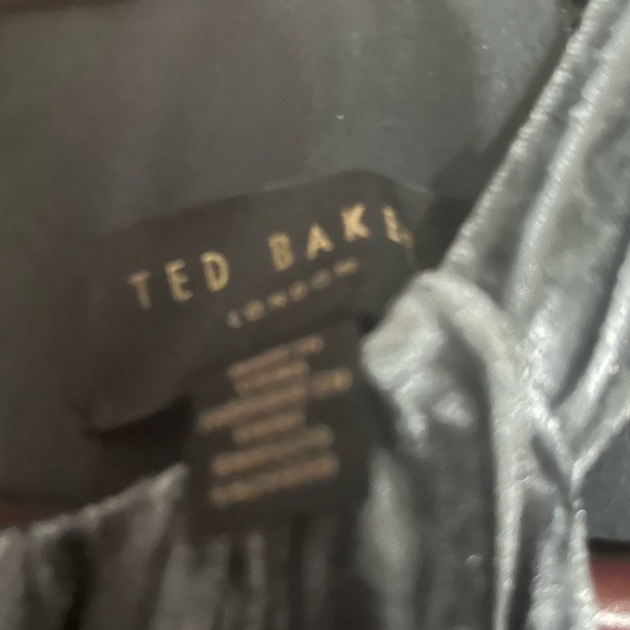 Ted Baker Silver velour halter dress. - Picture 2 of 3
